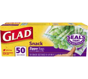 GLAD 8 ZIPPER BAGS