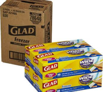 GLAD 16 ZIPPER BAGS