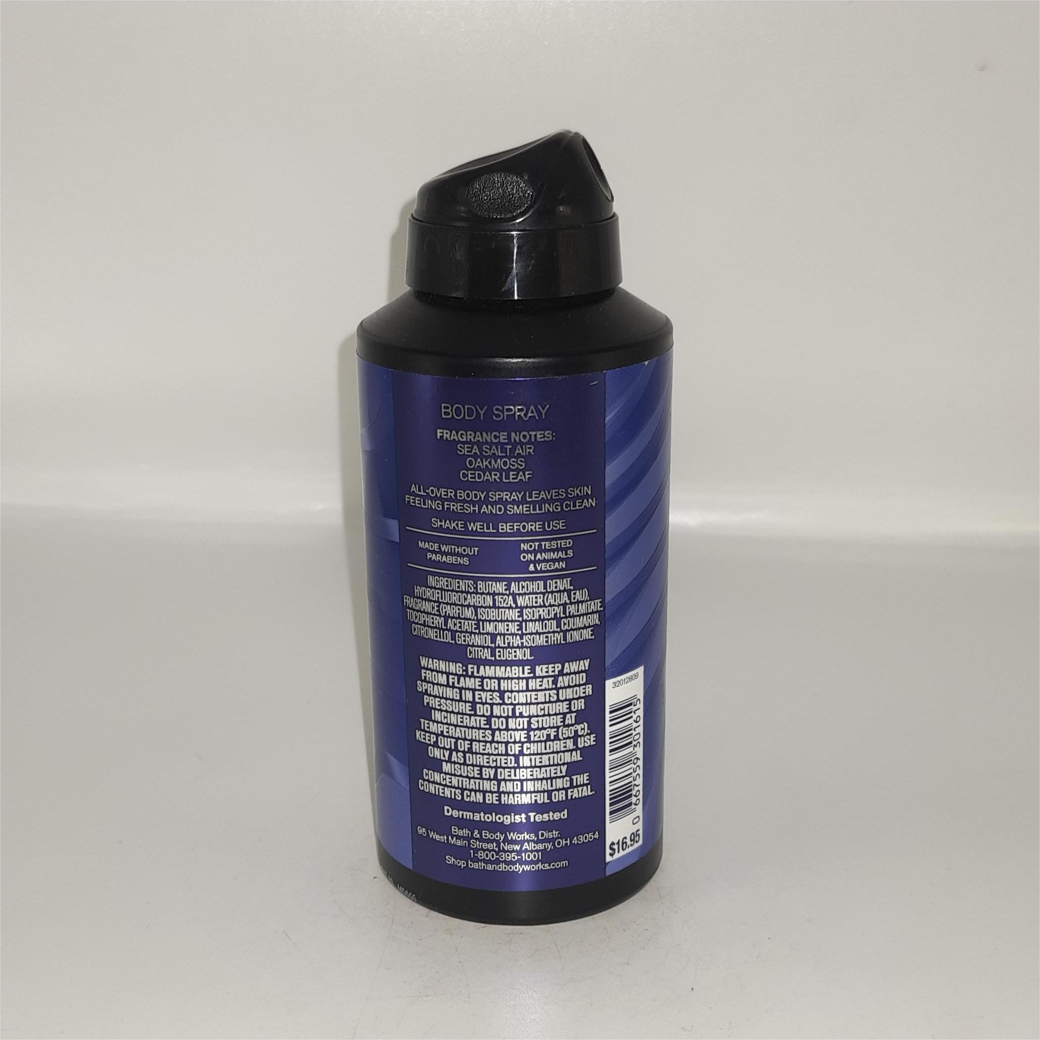 Bath & Body Works Deep Ocean Men's Body Spray – 104g - Image 3