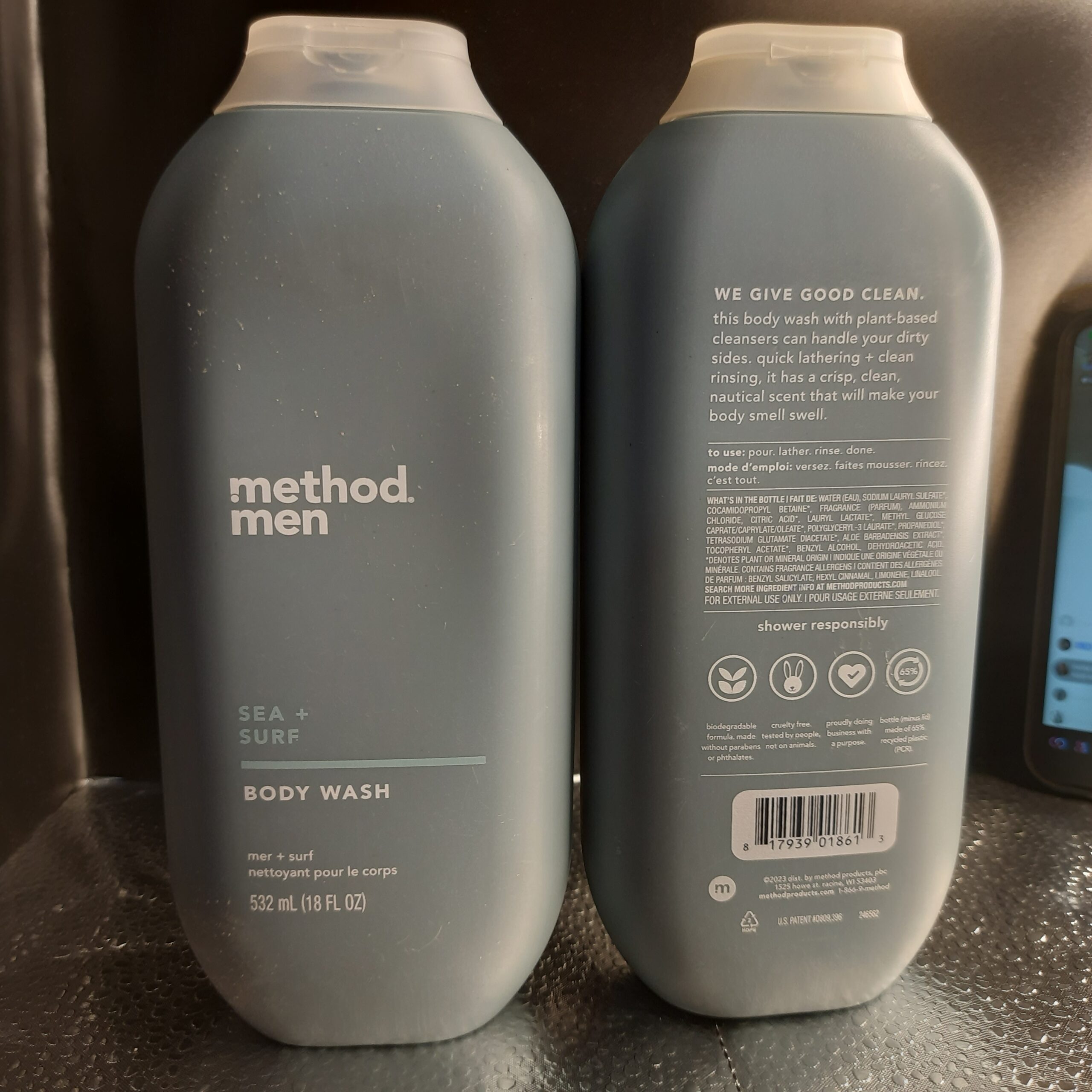 Method Men Sea + Surf Body Wash — 532 ml - Image 2